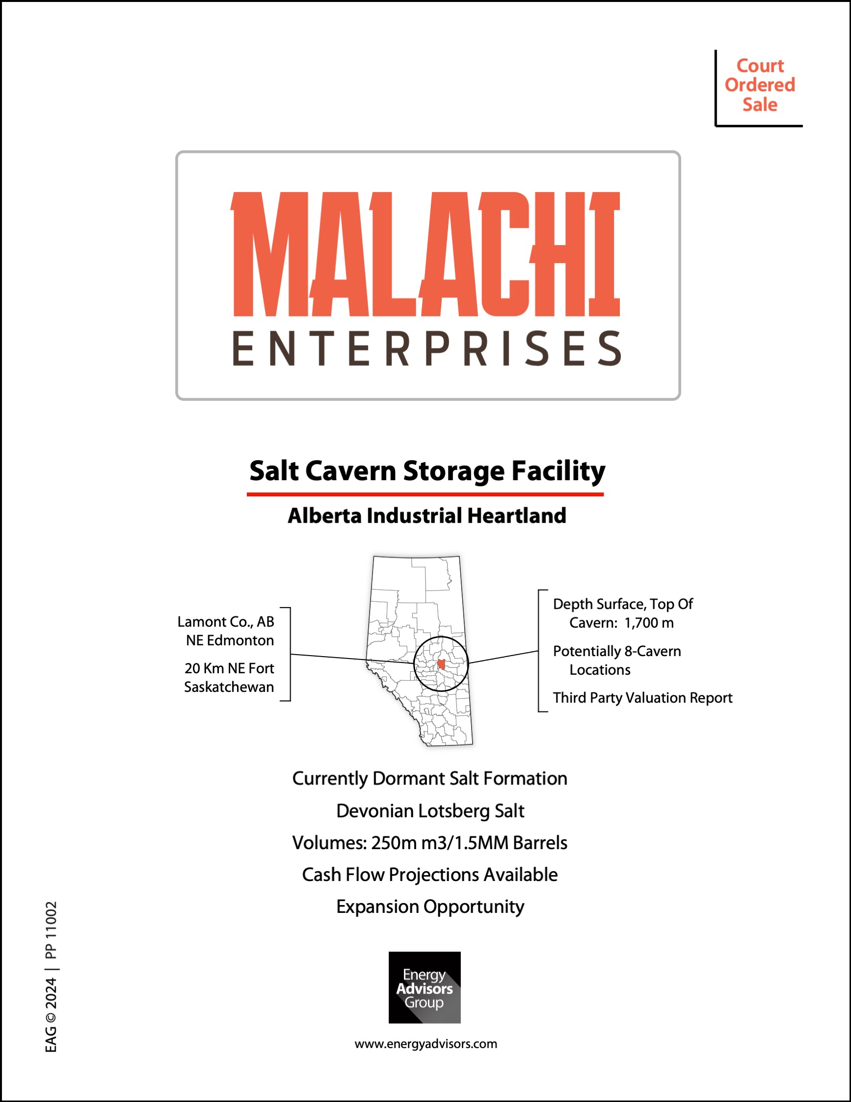 MALACHI COURT ORDERED SALE - Energy Advisors Group MALACHI COURT ORDERED SALE